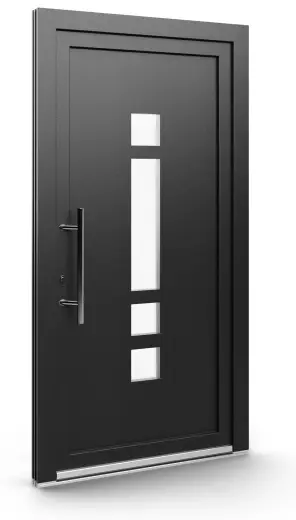 Porte d’entrée EL-001, série Contemporaine, anthracite