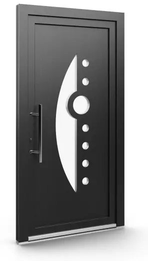 Porte d’entrée EL-003, série Contemporaine, anthracite