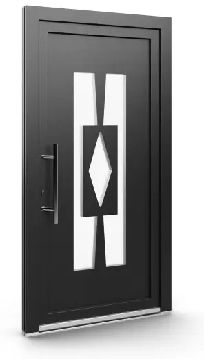 Porte d’entrée EL-004, série Contemporaine, anthracite