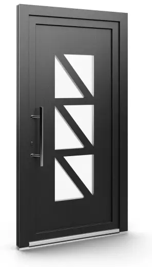 Porte d’entrée EL-005, série Contemporaine, anthracite