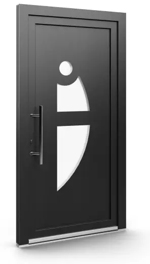 Porte d’entrée EL-008, série Contemporaine, anthracite