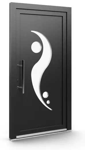 Porte d’entrée EL-011, série Contemporaine, anthracite