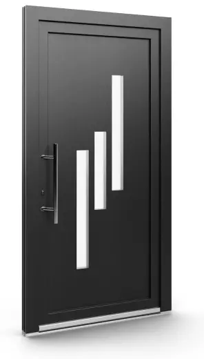 Porte d’entrée EL-015, série Contemporaine, anthracite