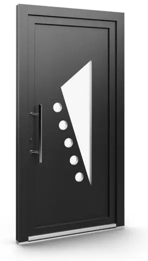 Porte d’entrée EL-017, série Contemporaine, anthracite