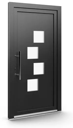 Porte d’entrée EL-018, série Contemporaine, anthracite