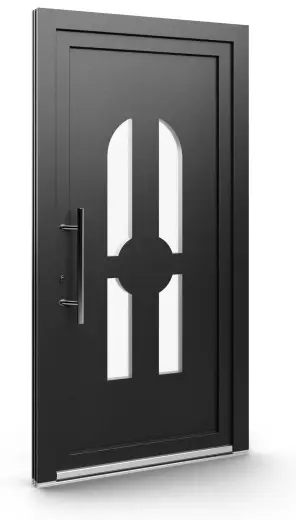 Porte d’entrée EL-027, série Contemporaine, anthracite