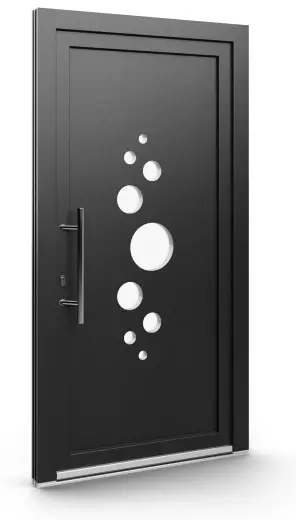 Porte d’entrée EL-032, série Contemporaine, anthracite