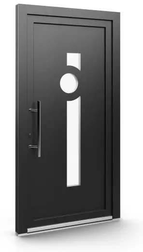 Porte d’entrée EL-033, série Contemporaine, anthracite
