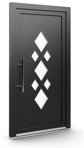 Porte d’entrée EL-044, série Contemporaine, anthracite