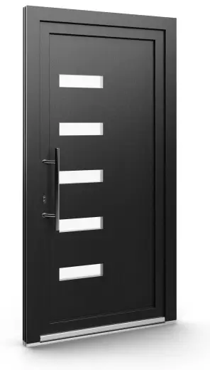 Porte d’entrée EL-045, série Contemporaine, anthracite