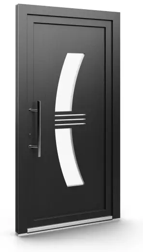 Porte d’entrée EL-047, série Contemporaine, anthracite