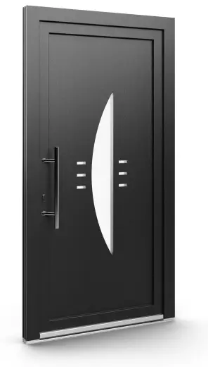 Porte d’entrée EL-048, série Contemporaine, anthracite