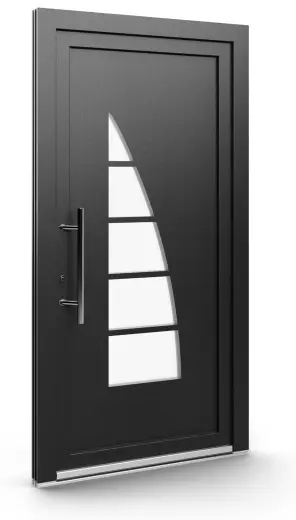 Porte d’entrée EL-055, série Contemporaine, anthracite