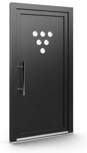 Porte d’entrée EL-076, série Contemporaine, anthracite