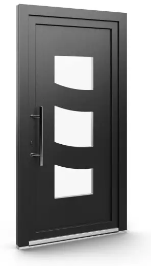 Porte d’entrée EL-084, série Contemporaine, anthracite