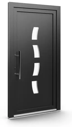 Porte d’entrée EL-085, série Contemporaine, anthracite