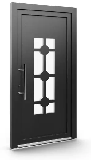 Porte d’entrée EL-102, série Contemporaine, anthracite