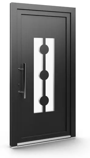 Porte d’entrée EL-103, série Contemporaine, anthracite