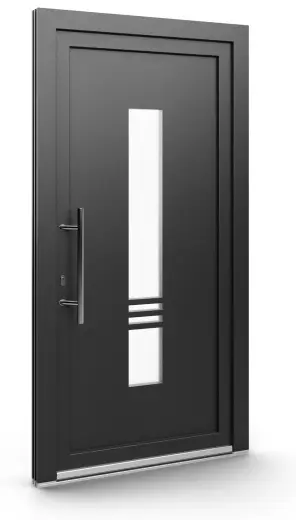 Porte d’entrée EL-117, série Contemporaine, anthracite
