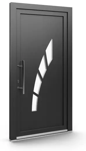 Porte d’entrée EL-124, série Contemporaine, anthracite