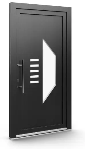 Porte d’entrée EL-125, série Contemporaine, anthracite