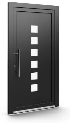 Porte d’entrée EL-129, série Contemporaine, anthracite