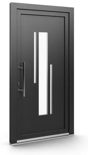 Porte d’entrée EL-130, série Contemporaine, anthracite