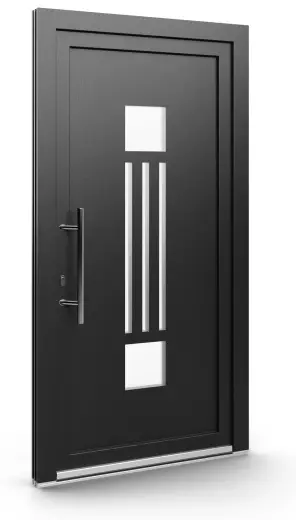 Porte d’entrée EL-132, série Contemporaine, anthracite