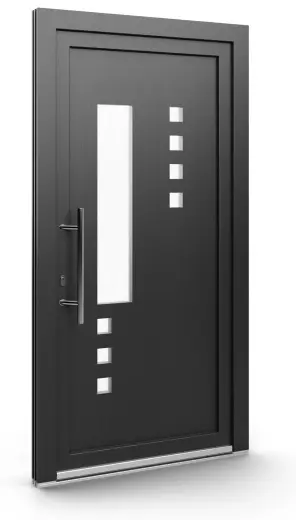 Porte d’entrée EL-133, série Contemporaine, anthracite