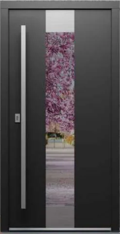 Porte d’entrée PS3, série Élégance, pin, peinture anthracite