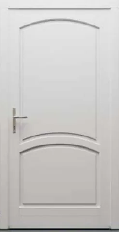 Porte d’entrée RV10, série Vintage, pin, peinture blanche