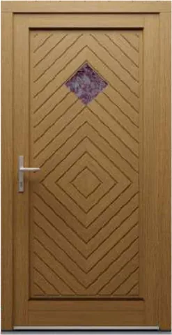 Porte d’entrée RV4, série Vintage, chêne, lasure incolore