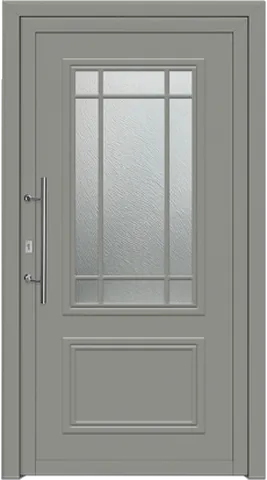 Porte d’entrée SK-11, série Classique, gris basalte