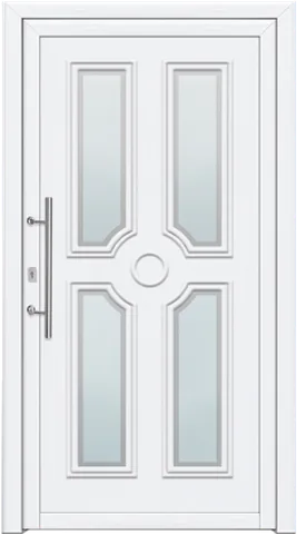 Porte d’entrée SK-13, série Classique, blanc