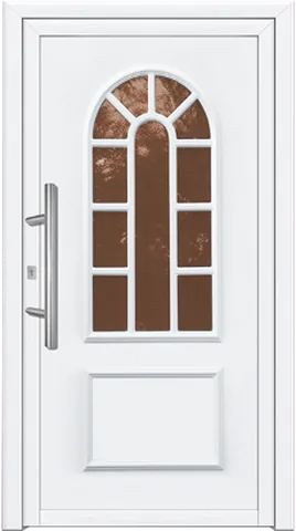 Porte d’entrée SK-8, série Classique, blanc