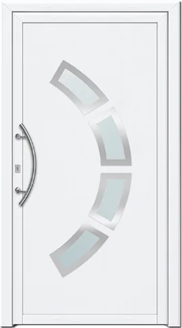 Porte d’entrée SN-546, série Moderne, blanc