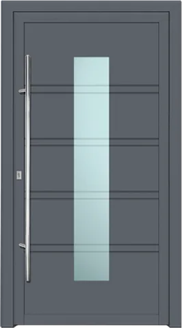 Porte d’entrée SN-610, série Moderne, gris anthracite
