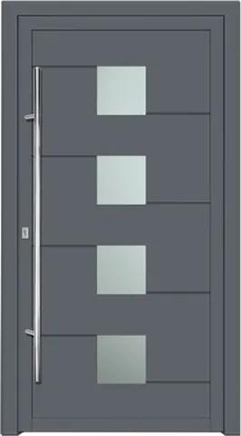 Porte d’entrée SN-640, série Moderne, gris anthracite