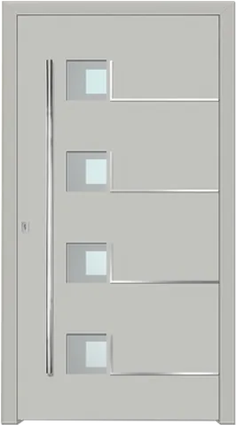 Porte d’entrée SP-440F, série Prestige, gris agate (ral 7038)