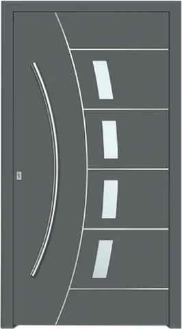 Porte d’entrée SP-446F, série Prestige, gris anthracite (ral 7016)
